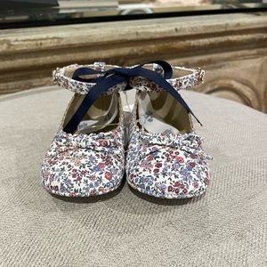 ❤️Janie and Jack baby floral ballet flats